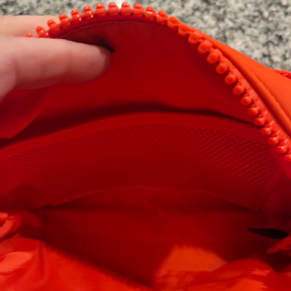 Dagne Dover Micah Bright Orange Crossbody with Front Zip Pocket EUC - Picture 7 of 16